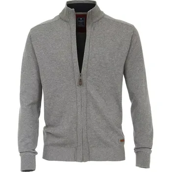 Pánský svetr Redmond 681-70 pánský velký svetr se stojáčkem světle šedý (5XL)