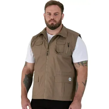 Pánská vesta Velká pánská vesta Duke D555 Enzo hnědá (5XL)