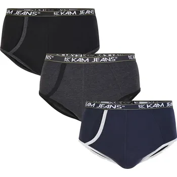 Oblečení a móda Pánské velké spodní prádlo slipy Kam 806 3 kusy multi (6XL)