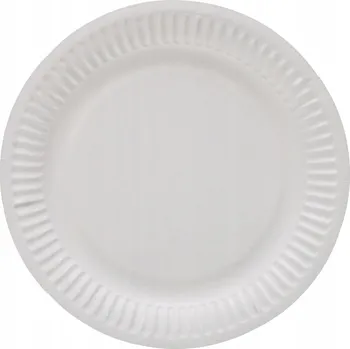 Talíř Papírové talíře bílé 18cm / 100 kusů