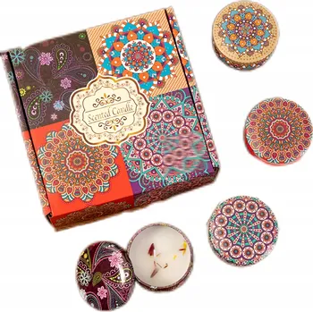 Svíčka Sójové vonné svíčky, vánoční sada 4 KS, svátky