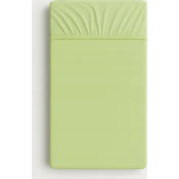 Prostěradlo Prostěradlo bavlněné s gumou do postýlky 140x70 cm - zelené