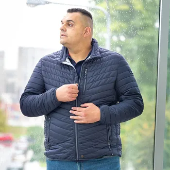 Pánská bunda Pánská velká lehká celoroční bunda Redpoint Walker námořnická modrá (10XL)
