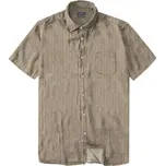 Velká pánská košile s krátkým rukávem Double GS-5093 béžová (7XL)