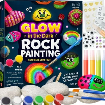 kreativní sada Sada kamenů na malování pro děti | Kreativní sada pro malování na kameny