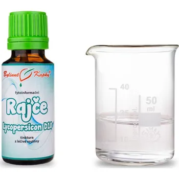 Doplněk stravy Bylinné kapky s.r.o. Rajče D10 (Lycopersicon) - fytoinformační kapky - tinktura 20 ml | Bylinné kapky