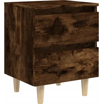 Noční stolek Noční stolek skandinávský kouřový dub 40 x 35 x 50 cm