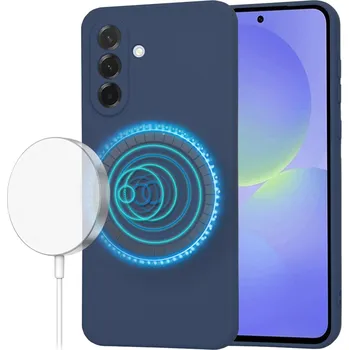 Pouzdro na mobilní telefon Techsuit - SoftFlex MagSafe - Samsung Galaxy A36 5G - námořnická modrá