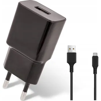 Setty USB nabíječka do sítě 2.4A + USB-C kabel 1m