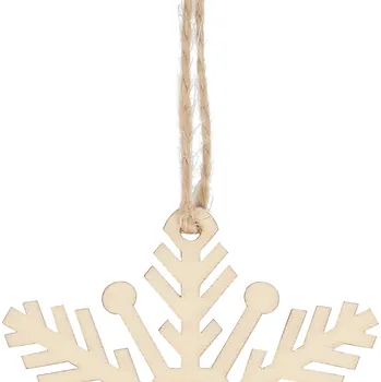 Vánoční ozdoba Springos CA0770 DŘEVĚNÁ OZDOBA 6 KS.