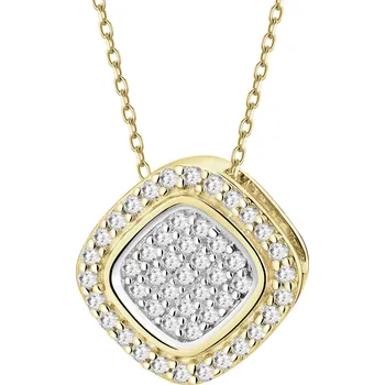 Přívěsek Zlatý přívěsek s diamanty - 0,12 ct - ryzost 585 - 189.415