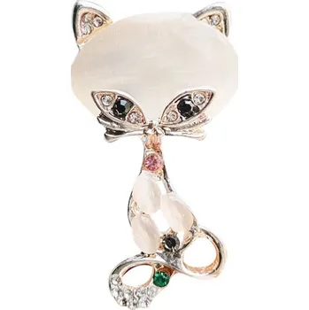 Brož Carla Dámská brož Alanso bílá One size