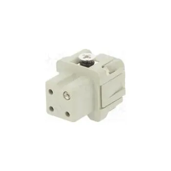 Elektrický konektor Konektor HDC zásuvka HDC PIN 4 3+PE velikost 1 10A 250V
