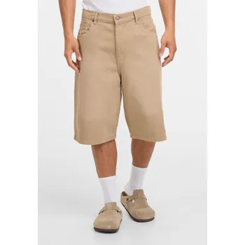 Pánské kraťasy Urban Classics Pánské džínové kraťasy Indall tmavě béžová 40