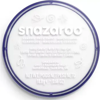 Snazaroo Classic barva na obličej 18 ml, White