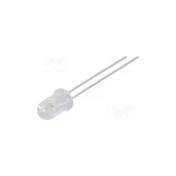 Polovodič LED 5mm modrá 1700÷2600mcd 60° 20mA 2,8÷3,6V Čelo vypouklé