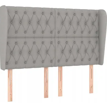 Čelo postele uszak světle šedé 147 x 23 x 118/128 cm