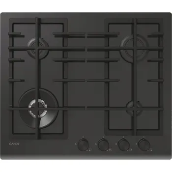 Varná deska Plynová varná deska Candy CVFG6BF4PB černá, tvrzené sklo, WOK, 60 cm