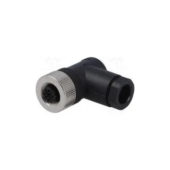 Elektrická zásuvka Zástrčka M12 PIN 4 zásuvka kód D-Ethernet na kabel IP65/IP67