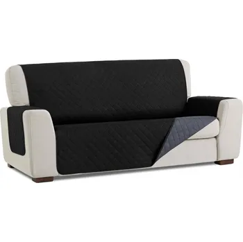 Napínací potah PovlečemeVás Oboustranný potah na dvojkřeslo - černá, šedá