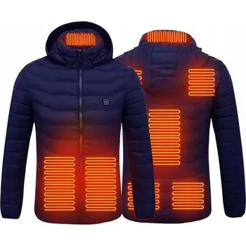 Pánský zimní kabát VYHŘÍVANÝ ZIMNÍ KABÁT / BUNDA S USB NAPÁJENÍM - VELIKOST M