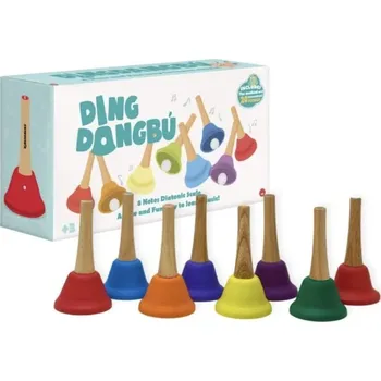 Hudební nástroj pro děti Juegaconmigo Zvonečky do ruky DingdangBú – 8 tónů (klasické ruční zvonky)