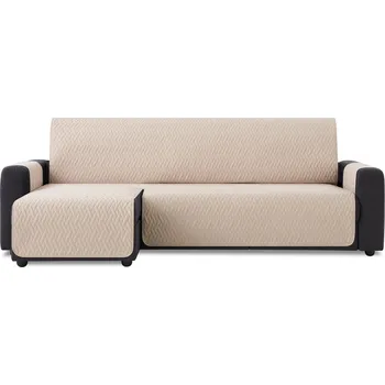 Napínací potah PovlečemeVás Nepropustný potah na rohovou sedačku levý - béžový Délka: 280 cm