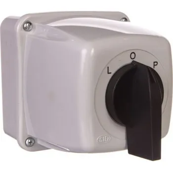 vypínač Vačkový spínač L-0-P 3P 25A v pouzdře IP65, obloukový