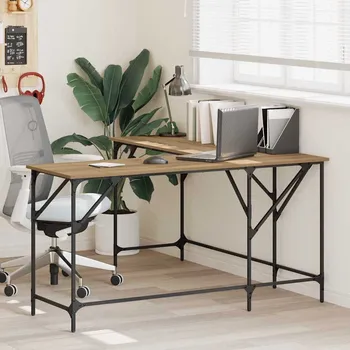 Psací stůl Stůl Artisanový dub 149 x 149 x 75 cm kompozitní dřevo