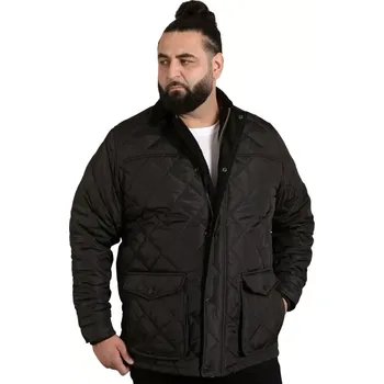 Velká pánská přechodová prošívaná bunda Duke D555 Harborough černá (2XL)