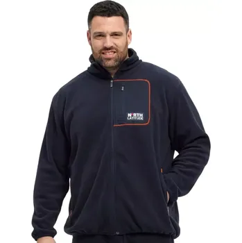 Pánská mikina Velká pánská fleecová mikina se stojáčkem North Latitude 53142-0581 tmavě modrá (3XL)