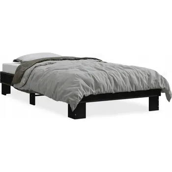 Postel Rámeček postele dřevěný 90x190 černý