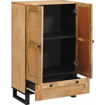 Příborník do zásuvky Bufet s policí Hnědý 90 x 33,5 x 75 cm Mango dřevo