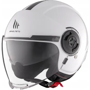 Motodoplněk Otevřená helma MT Helmets VIALE SV S A0 bílá S