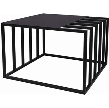 Konferenční stolek Konferenční stolek Kaja čtvercový 70 x 70 x 45 cm černý