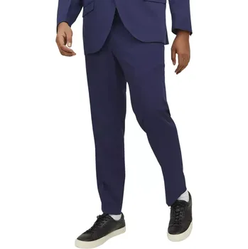 Pánské kalhoty Velké pánské elegantní kalhoty Jack & Jones 12202684 tmavě modré (60R)