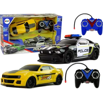 autíčko Autíčka na dálkové ovládání Policejní Honička Patrola Žluté Sportovní Auto Ovladače