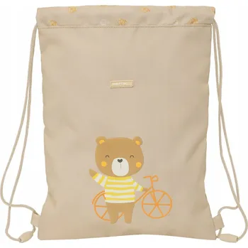 Školní sáček Vak na boty se šňůrkami Safta Osito Béžová 26 x 34 x 1 cm