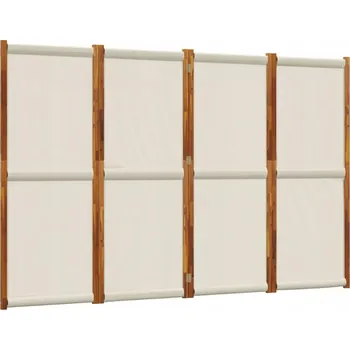 Paraván Paraván Lite Akáciové dřevo 280x180 Světle šedý