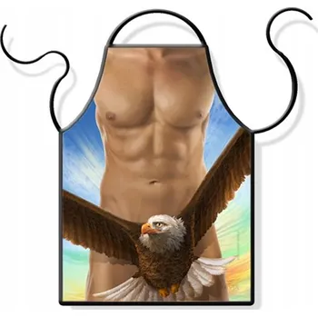 Kuchyňská zástěra KupMa Zástěra Muž s orlem