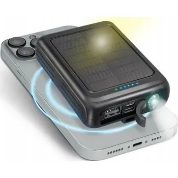 Powerbanka Powerbanka SBS TEBB5000MAGSK Solar MagSafe 5000mAh 10W Indukční nabíjení