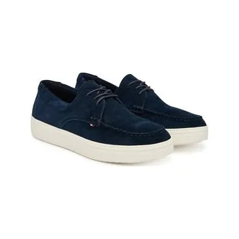 Dámská obuv Polobotky Tommy Hilfiger Casual Suede Stitch Toe Hybrid FM0FM05707 Tmavomodrá 40