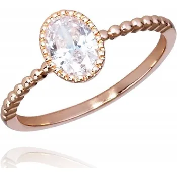 Prsten Prstýnek z chirurgické ocel pozlacený zlatem PST912, Velikost prstenu