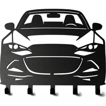 Věšák Věšák na klíče Mazda MX5 Miata VELKÝ 25cm Černý Dárek Gadget Tuning