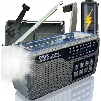 Bluetooth reproduktor BLUETOOTH REPRODUKTOR BEZDRÁTOVÝ SURVIVAL SOLAR RADIO SVÍTILNA DYNAMO KEMPING