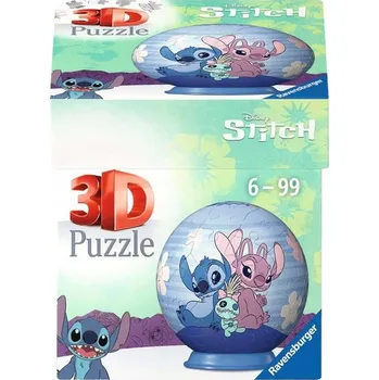 Puzzle 3D Puzzle Ravensburger Disney Stitch 3 kuličky 11599 (54 dílků)