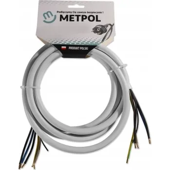 elektrický kabel Elektrický Kulatý kabel Metpol 5 x 2,5