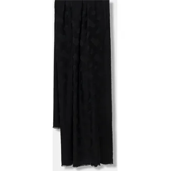 Šála s přídavkem vlny BOSS Monyque 50555434 černá 99X, vel. ONE SIZE
