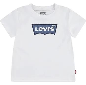 Chlapecké oblečení Dětské tričko Levi's MY FIRST BATWING TEE 6EM318 bílá 00X, vel. 68
