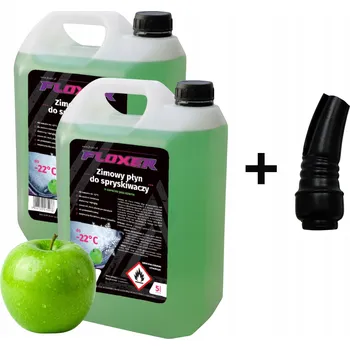 Náplň do chladiče a ostřikovače 2x Zimní kapalina do ostřikovačů -22°C 10L (2x5L) + Trychtýř DÁREK FLOXER